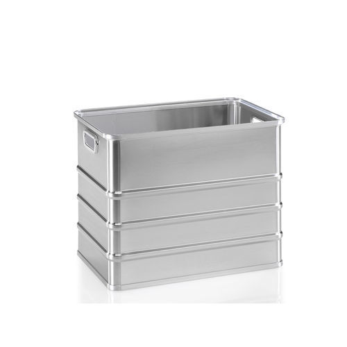 Lagerkorb - G®-CRATE A 152 - Gmöhling Transportgeräte GmbH - Aluminium / perforiert / stapelbar
