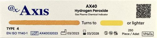 Bioindikator zur Sterilisierung mit Wasserstoffperoxid - AX40 - Axis - für die Pharmaindustrie / für medizinische Geräte / Labor