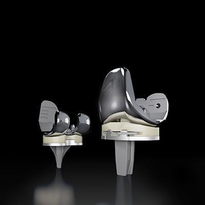 Femur-Patella Knieprothese - TriVerse™ - Exactech - mit fester Scheibe / zementiert