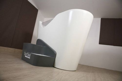 Badewanne für Wassermassage / für untere Gliedmaßen - Spa bike® relax - Dynamika - mit Chromatherapie-Lampen / Fahrradergometer