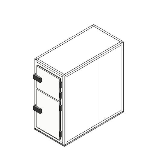 Leichenzelle für Leichentragen - MORG328R - FRIMA CONCEPT - 3 Körper / mit Frontöffnung / 2-türig