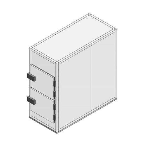 Leichenzelle für Leichentragen - MORG227 - FRIMA CONCEPT - 2 Körper / mit Frontöffnung / für temporäre Lagerung