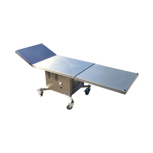 Rechteckiger Tisch - TABL070 - FRIMA CONCEPT - auf Rollen / Edelstahl / gekühlt