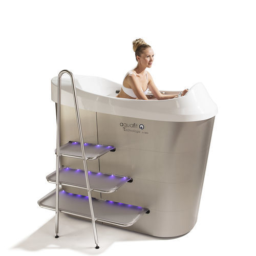 Badewanne für Wassermassage / Fahrradergometer - Aquafit Easy - AquaFit Technologie - mit Dusche / mit Chromatherapie-Lampen