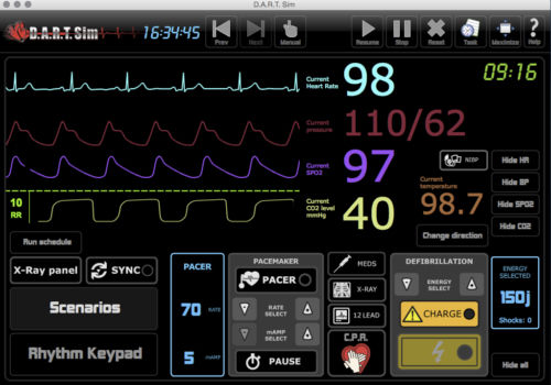 Trainingssimulator - 3 - DART Sim ECG Simulator - EKG / für Allgemeinpflege / Traumazustände