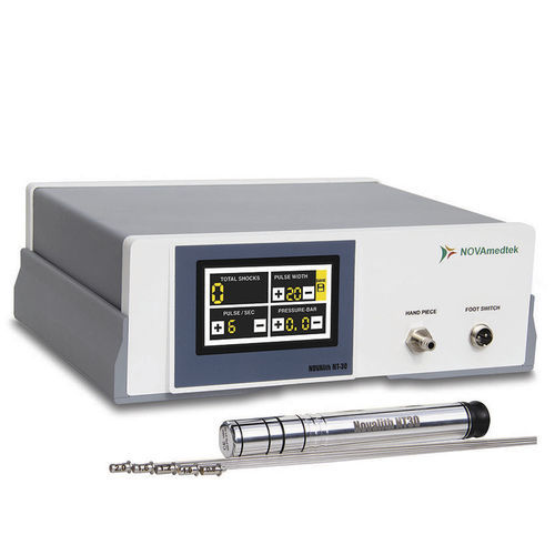 Intrakoroporaler Lithotripter - NOVALITH NT-30 - NOVAmedtek - auf Wagen / mit Endoskopie-Säule