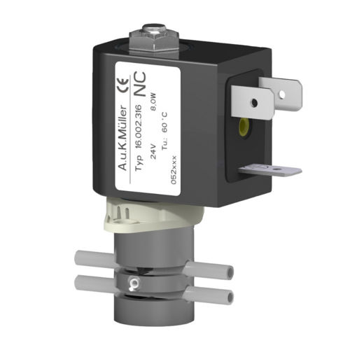 Medizinische Ventil - 16.002.316 - A. u. K. Müller GmbH & Co. KG - Solenoid / direktgesteuert / Edelstahl