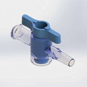 Infusionsverbinder / gerade Ausführung - 561023 - Elcam Medical Italy - mit Absperrhahn