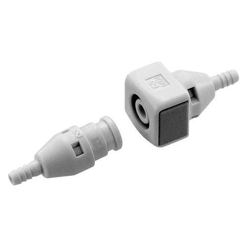 Steckverbinder für medizinische Gase - Cube Cupla - Nitto Kohki Europe GmbH - kompakt / gerade / Kunststoff