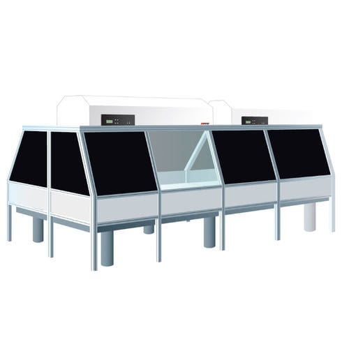 Anlage für Lasermarkiersystem - Spetec - bodenstehend / Laminar-Flow / Aluminium