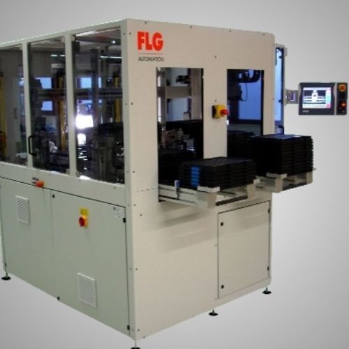 Palettierer für Materialumschlag - DUO-Line - FLG Automation AG - automatisch / Tablett / für die Pharmaindustrie
