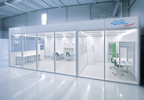 Modularer reinraum - CleanSteriCell® 3000.4.637 - SCHILLING ENGINEERING - eingebaut / Klasse B
