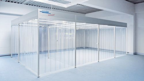 Reinraum für Verpackungen pharmazeutischer Produkte - CleanFlowCell®  - SCHILLING ENGINEERING - modular / ISO Klasse 6 / Laminar-Flow