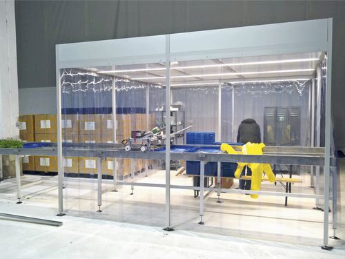Reinraum / ISO Klasse 8 - CleanFlowCell® 3000.4.721 - SCHILLING ENGINEERING - Weichwand
