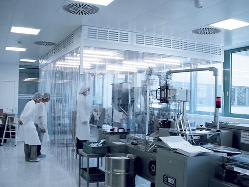 Reinraum für die Pharmaindustrie - CleanFlowCell® F10 - SCHILLING ENGINEERING - modular / eingebaut / Weichwand