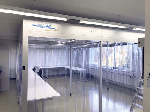 Medizinischer reinraum - CleanFlowCell® F15 - SCHILLING ENGINEERING - modular / eingebaut / Weichwand