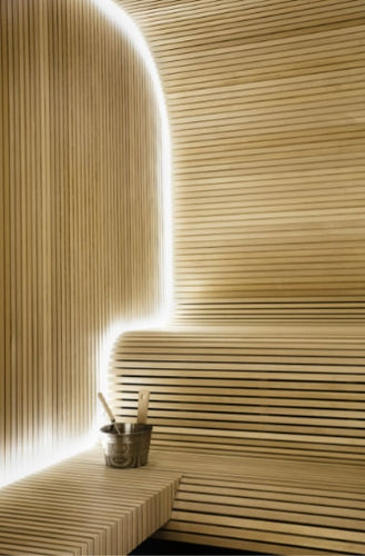 Kabine Sauna - Star Wellness - mit Dampfgenerator