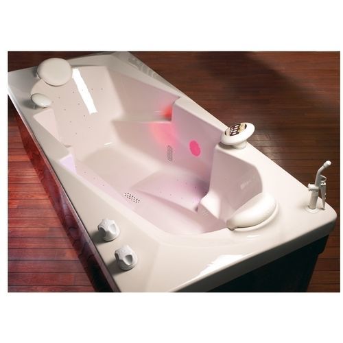 Badewanne für Wassermassage / Doppelsitzer - CAPRY - Stas Doyer - mit Chromatherapie-Lampen