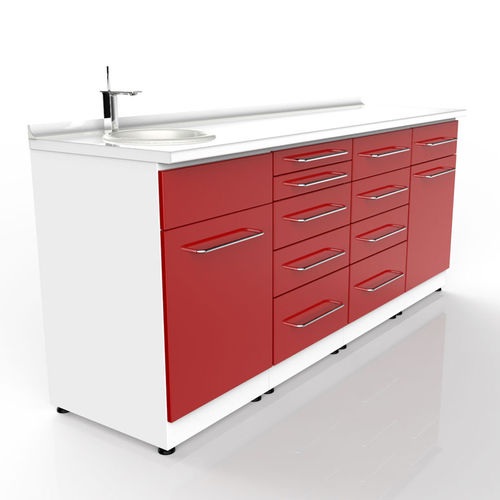 Abstellschrank - Fc02  - FXMEDICA - für Zahnarztpraxis / mit Schublade / Laminar-Flow