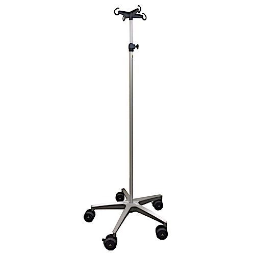 Infusionsständer auf Rollen - NF-200 - MRIMED - 4 Haken / teleskopisch / Aluminium