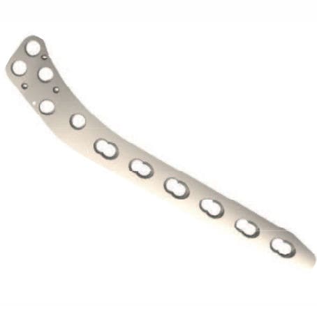 Kompressionsplatte für Tibia - 957-357-07105	 - Biotech Medical - seitlich / Metall