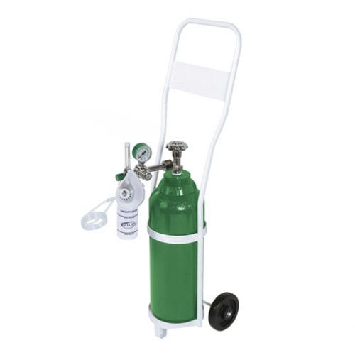 Sauerstofftherapiegerät auf Wagen - UM210x series - Unitec Hospitalar - mit Sauerstoffflasche / mit Sauerstoffmaske