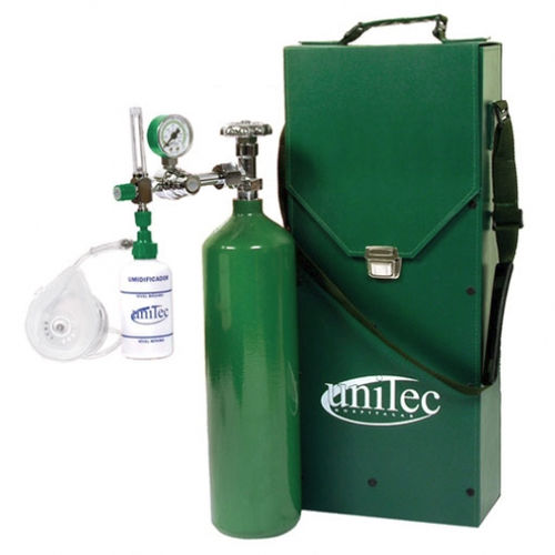 Tragbares Sauerstofftherapiegerät - UM110 - Unitec Hospitalar - mit Sauerstoffflasche / mit Sauerstoffmaske