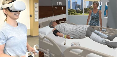Trainingssimulator - SimX - für Allgemeinpflege / Virtual-Reality