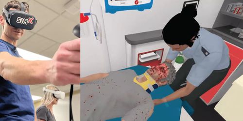 Trainingssimulator - SimX - für Allgemeinpflege / Notfall / Virtual-Reality