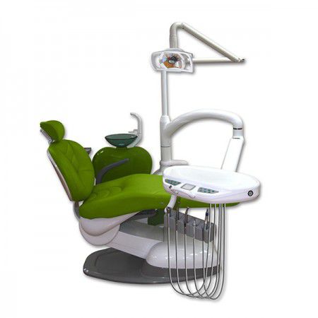 Dentaleinheit mit hydraulischem Stuhl - QL-A - Hannox International - mit Monitor / mit Instrumententräger / mit Licht