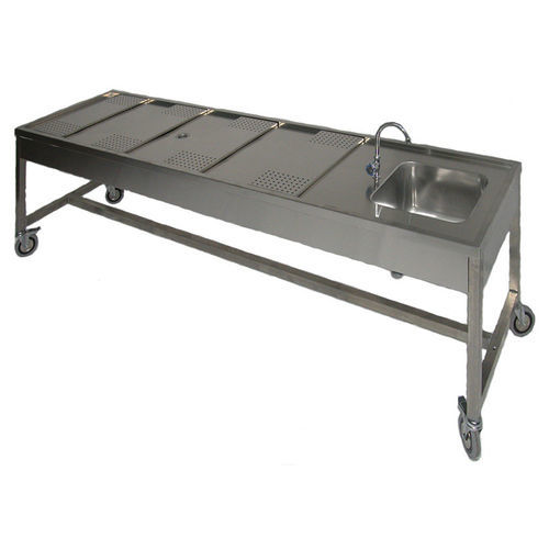 Tisch für Autopsie - CT96 A/F - comfit s.r.l - zum Sezieren / rechteckig / festinstalliert