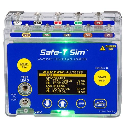 Elektrischer Sicherheitstester - Safe-T Sim® - Pronk Technologies - Steuerung / für medizinische Geräte / tragbar