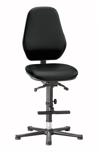 Laborstuhl - 9137 - Bimos - mit hoher Rückenlehne / mit Fußstütze / pneumatisch
