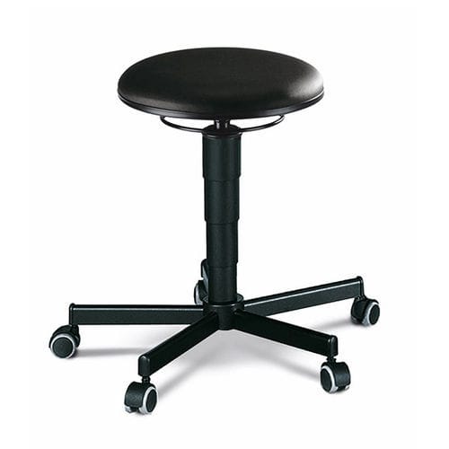 Laborhocker - 9468 - Bimos - höhenverstellbarer / auf Rollen / schwarz