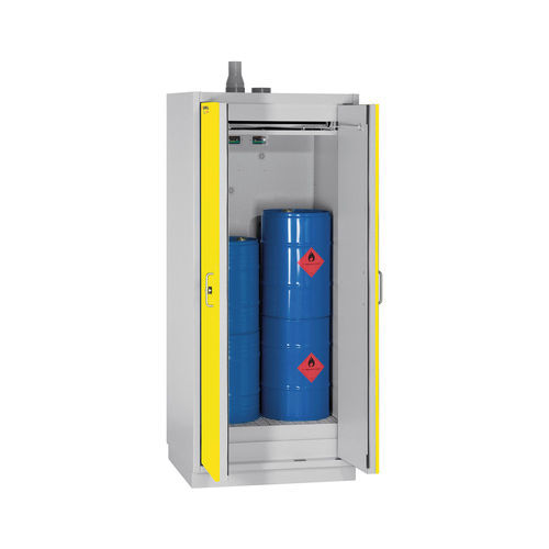 Schrank für brennbare Flüssigkeiten - COMPACT LINE - Düperthal Sicherheitstechnik GmbH & Co. KG - für Krankenhaus / flammenabweisend / Edelstahl