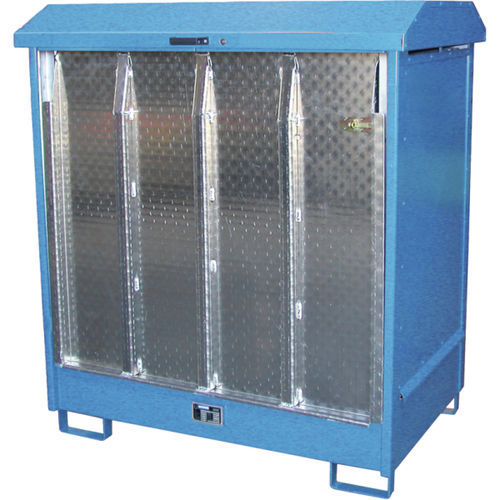 Schrank für brennbare Flüssigkeiten - 1.48.412 - Düperthal Sicherheitstechnik GmbH & Co. KG - mit Tür / blau / mit 2 Türen