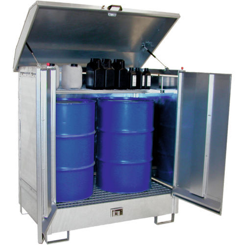 Schrank für brennbare Flüssigkeiten - 1.49.212 - Düperthal Sicherheitstechnik GmbH & Co. KG - mit Tür / blau / mit 2 Türen