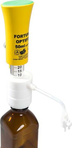 Labor-Flaschendispenser - FORTUNA® OPTIFIX® SAFETY 101 107 S - Poulten & Graf GmbH - Festvolumen