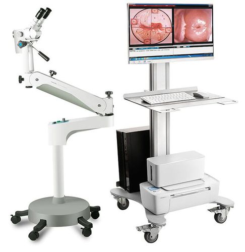 Videokolposkop - KN-2200B - Kernel Medical Equipment Co., Ltd - binokular / auf Wagen