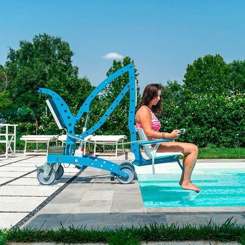 Batteriebetriebener Patientenlifter - EcoPool - DiGi Project - auf Rollen / für Pool / Hub