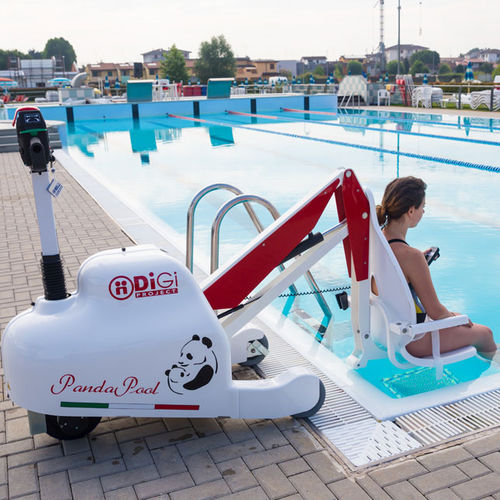 Batteriebetriebener Patientenlifter - PandaPool - DiGi Project - auf Rollen / für Pool / Hub