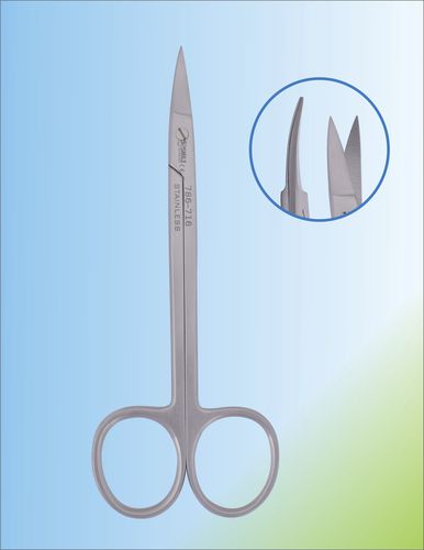 Schere für Zahnchirurgie - SSI 786-716 - Smile Surgical Ireland Limited - Quinby / für Humanmedizin / gebogen