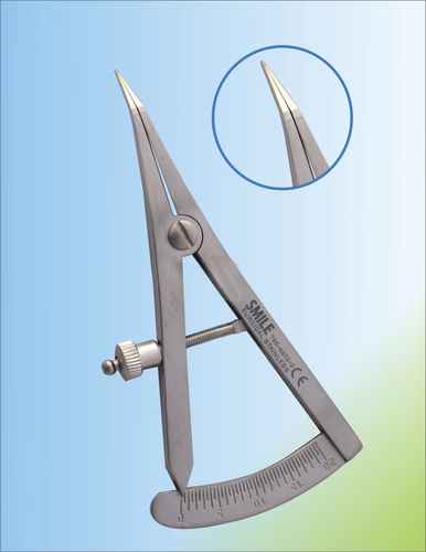 Dental-Messschieber - SSI 786-4402-2 - Smile Surgical Ireland Limited - Castroviejo / gebogen