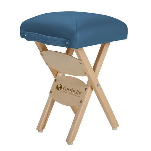 Hocker für Gesundheitseinrichtungen - Earthlite Medical - sattelförmig / schwarz / blau