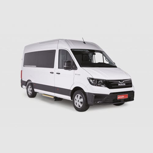Fahrzeug für Personen mit eingeschränkter Mobilität / Kastenwagen - MAN TGE  - Olmedo Special Vehicles - rückwärtiger Eingang