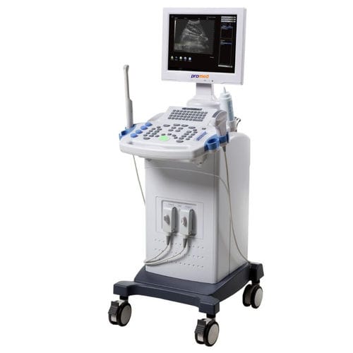 Plattformmontiertes Ultraschallgerät - DP-8E - Promed Technology - für Multifunktions-Ultraschall / für Ultraschalldiagnostik in Gynäkologie und Geburtshilfe / für bildgebende Ultraschalldiagnostik im Bauch- und Beckenbereich