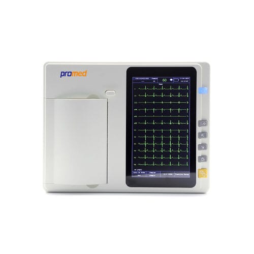 Ruhe-Elektrokardiograph - ECG-103C PLUS - Promed Technology - 3 Kanäle / digital / mit Drucker
