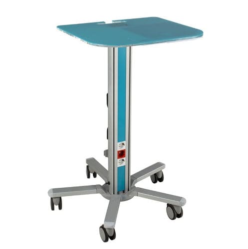 Arbeitstisch - ADAX 004 - Çağdaş Medical - Labor / rechteckig / auf Rollen