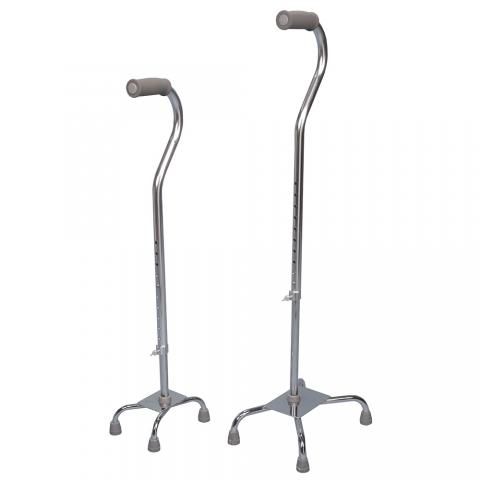 Gehstock / abgewinkelter Griff - 10-99000 - Bilt-Rite Mastex Health - Vierfuß / höhenverstellbar