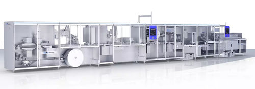 Automatisierte Verpackungsmaschine - BLU 400 - Uhlmann - bodenstehend / kompakt / Feststoff